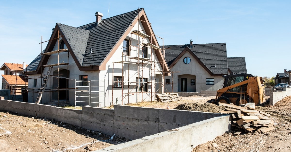 Home under construction highlighting the importance of inspections.