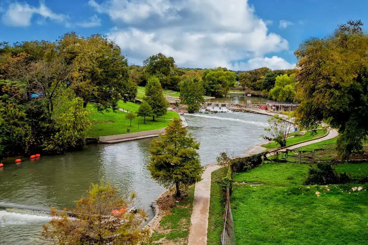 New Braunfels community offering riverfront recreation and growing neighborhoods