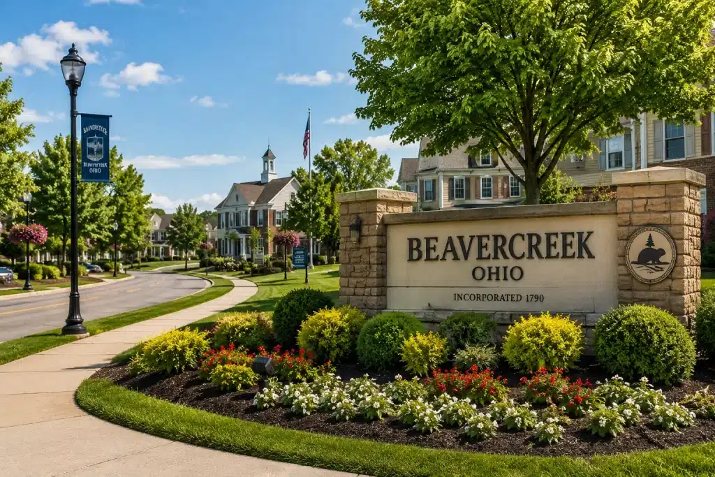 Beavercreek Ohio neighborhood near Wright-Patterson AFB for military families