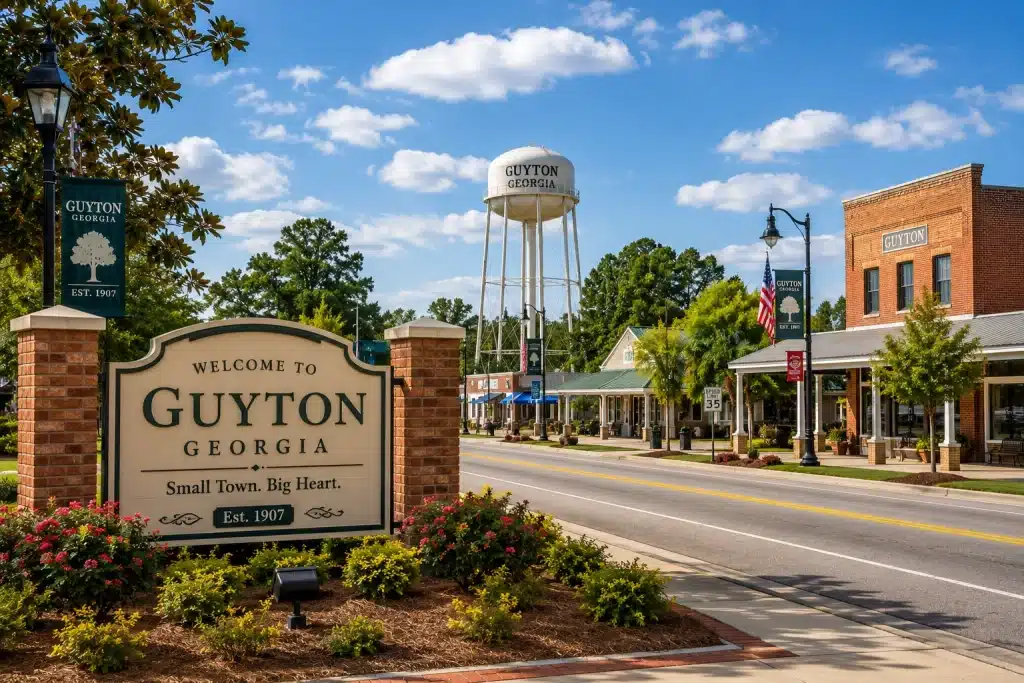 Guyton homes served by Savannah military Realtors near Hunter Army Airfield