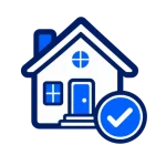 House and check icon for listing a military-owned home free in Columbia
