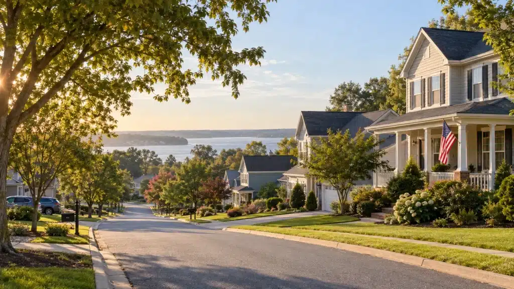Representative Perryville Maryland neighborhood near Aberdeen Proving Ground for military families